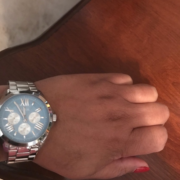 Blue Face Fossil Watch - Picture 2 of 3